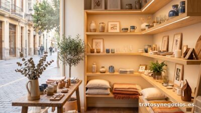 Córner en tienda de decoración, para marcas de artesanía y regalo