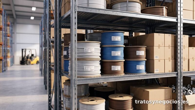 Lote de 12 rollos de cable eléctrico H07V-K de 100 m, varias secciones